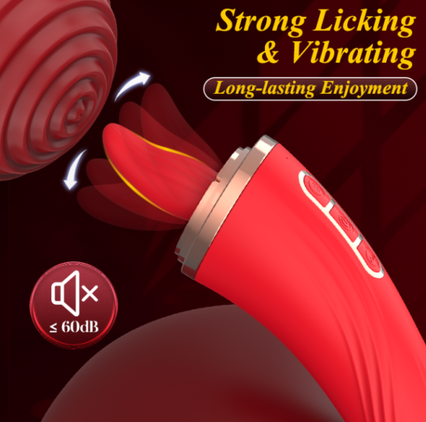 VIP63 Red Suction & Vibrating Massager for Women – Rechargeable Adult Pleasure Toy
