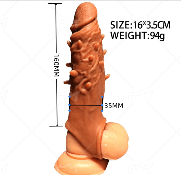VIP28 Crystal Textured Silicone Penis Sleeve VIP28 Crystal Textured Silicone Penis Sleeve Thickened Extended Design