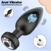 VIP13 Rechargeable Remote-Control Vibrating Metal Plug – 10 Vibration Modes