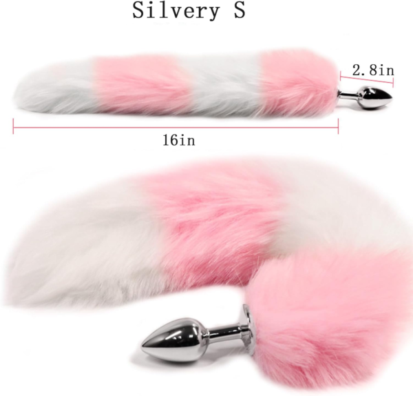 VIP11 Fox Tail Anal Plug – Metal Butt Plug with Faux Fur Tail