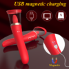 VIP63 Red Suction & Vibrating Massager for Women – Rechargeable Adult Pleasure Toy