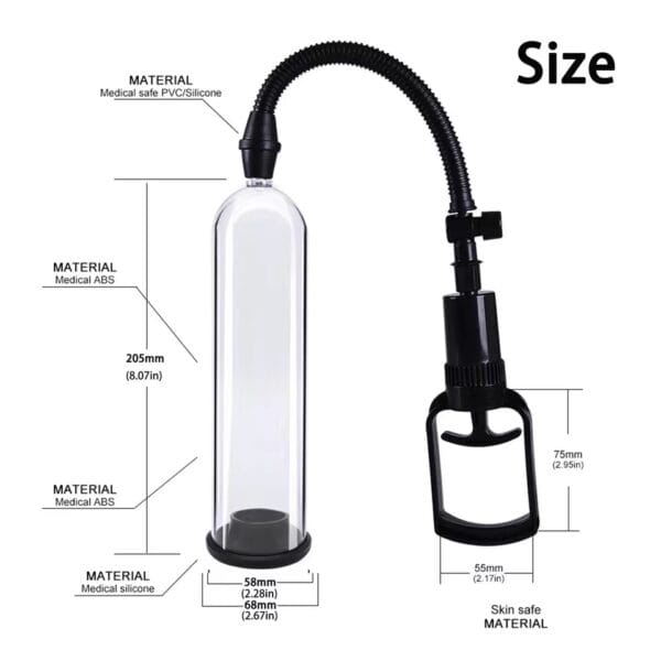 VIP20 Manual Penis Pump – Vacuum Erection Device for Men
